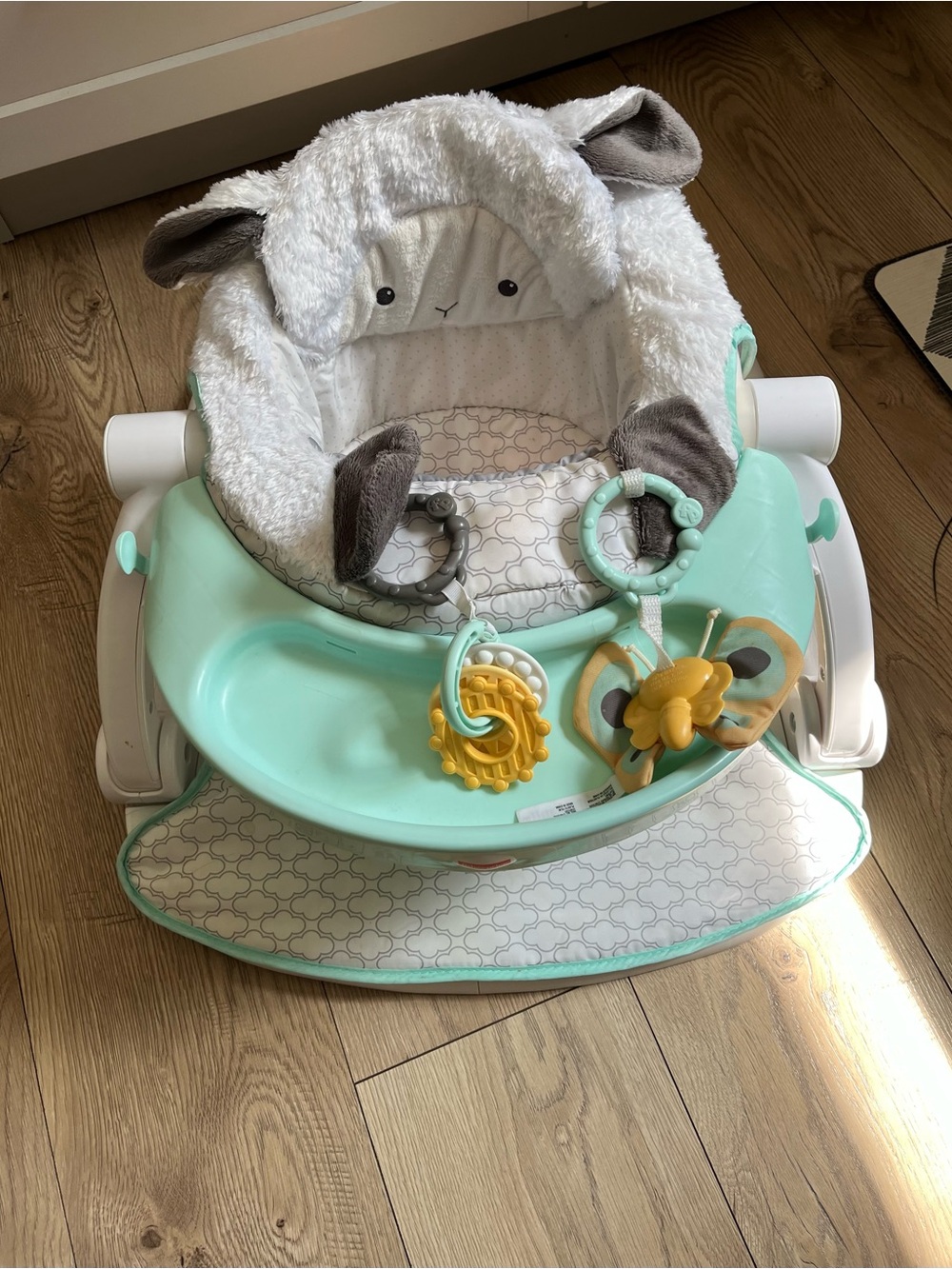RARE lamb Fisher Price Sit-me-up Portable Floor Seat
